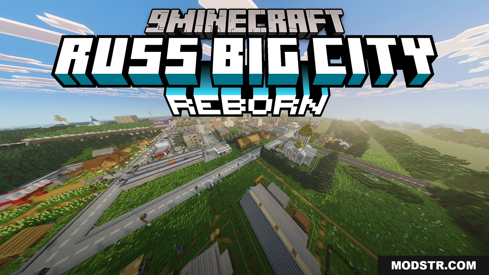 Russ Big City Reborn Map (26.x, 1.21) – Get Lost with Friends in a Giant Soviet City cover art
