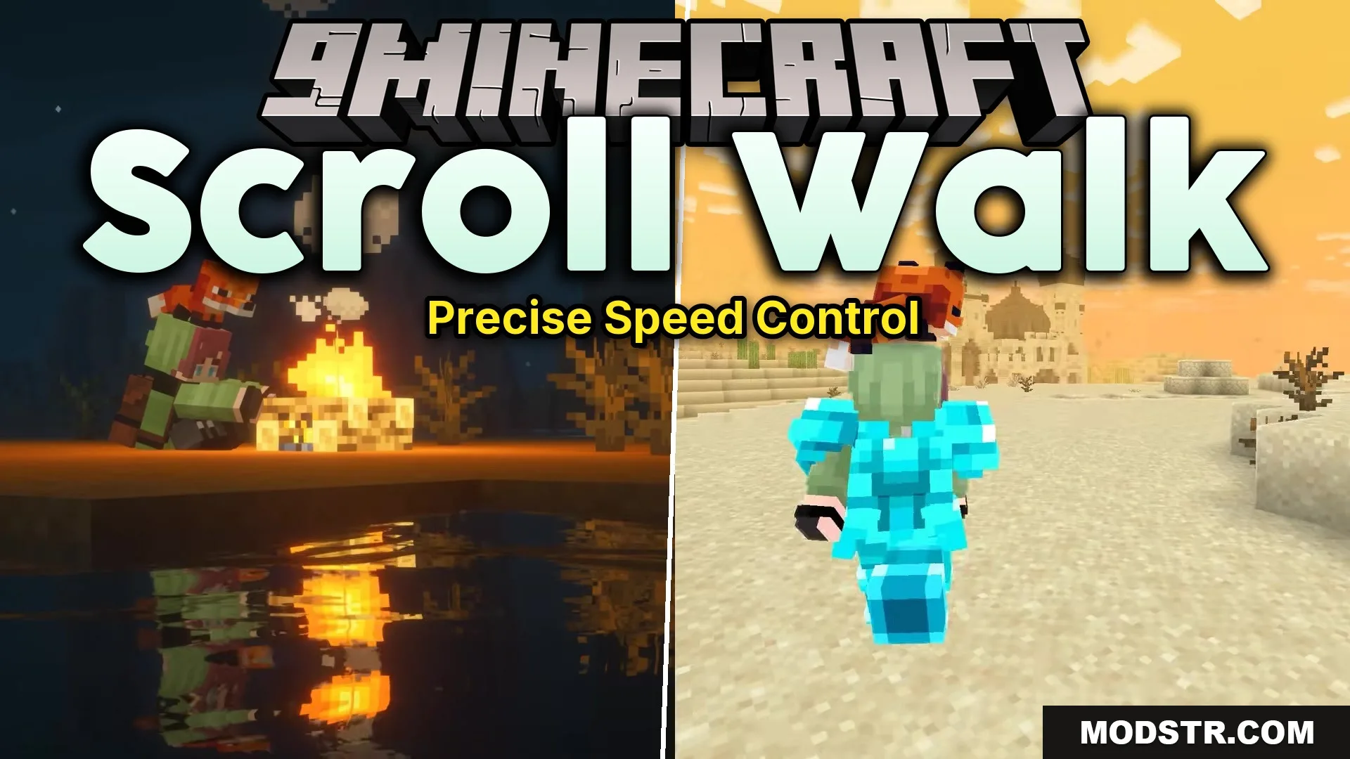 Scroll Walk Mod (26.1.2, 1.21.11) – Walk at Your Own Pace for Cinematic cover art