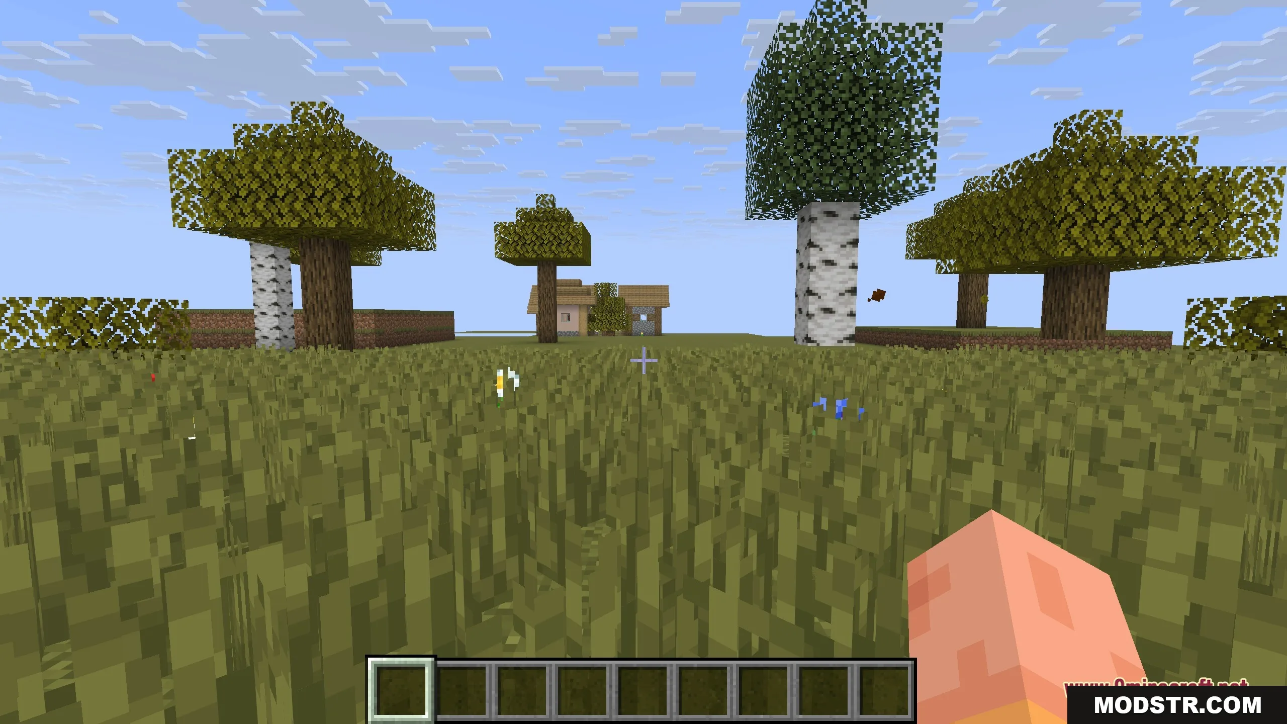 Seasons 9minecraft Mod Screenshot 3 Warm yellow and brown foliage during the autumn season in a Minecraft world