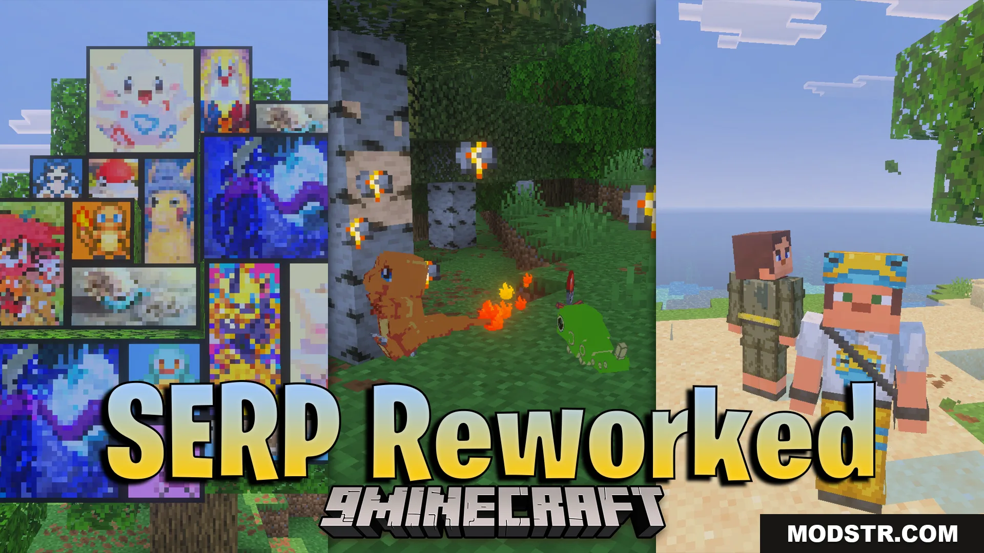 SERP Reworked Texture Pack (26.x) – Fresh Visuals For The SERP Pokedrock Addon