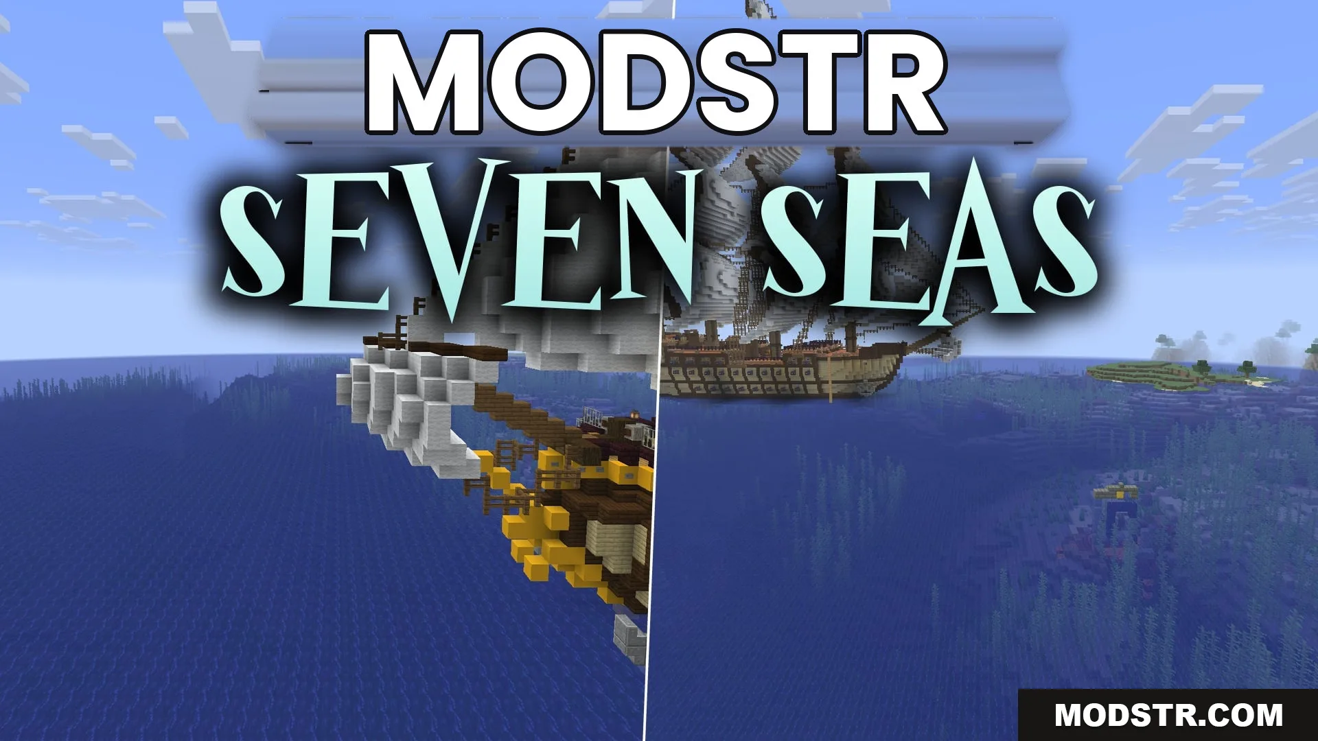 Seven Seas 9minecraft Mod (26.2) – Board and Plunder Hostile Warships cover art