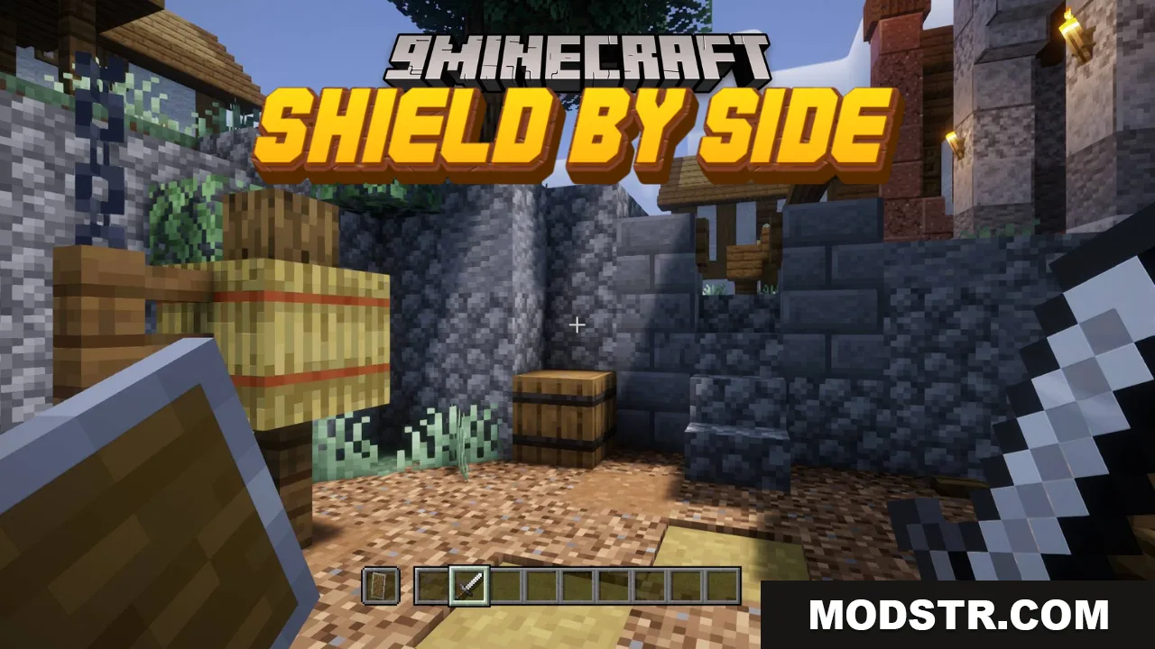 Shield by Side Resource Pack (1.21.11, 1.21.1) – Lowered Shields for a Cleaner