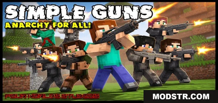 Simple Guns by Four Addon (1.21) – Lightweight High Octane Firepower cover art