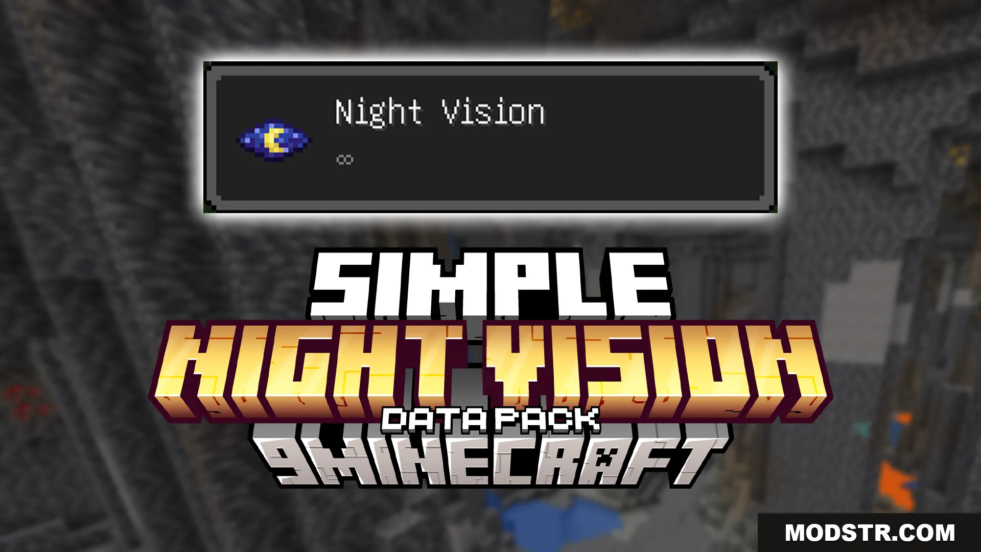 Simple Night Vision Data Pack (26.2, 1.20.1) – Alternative to Fullbright Texture Packs cover art