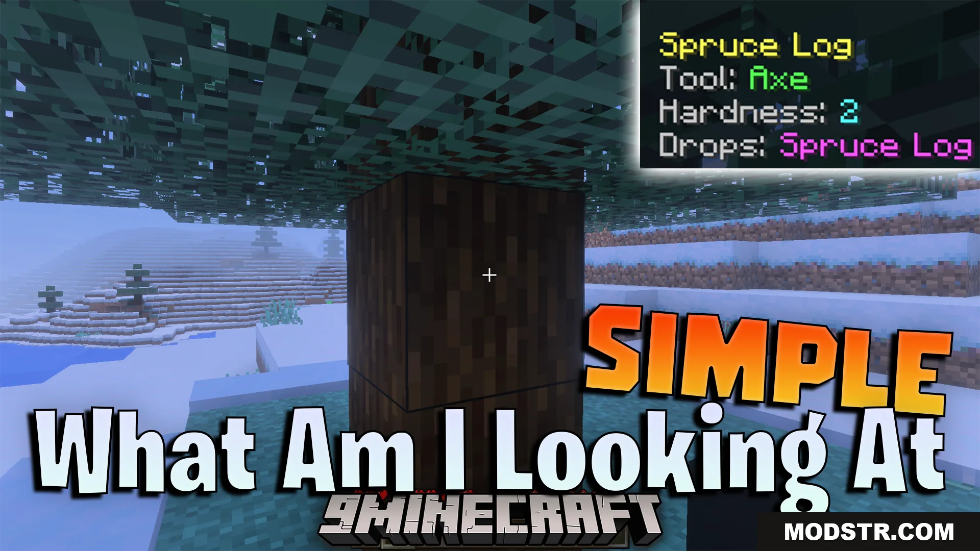 Simple What Am I Looking At Addon (26.x, 1.21) – View Block And Mob Details On Screen