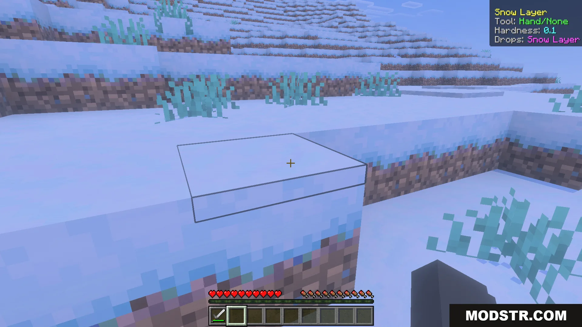 Simple What Am I Looking at Addon Screenshot 5 Simple What Am I Looking At Addon displaying information for a snow layer