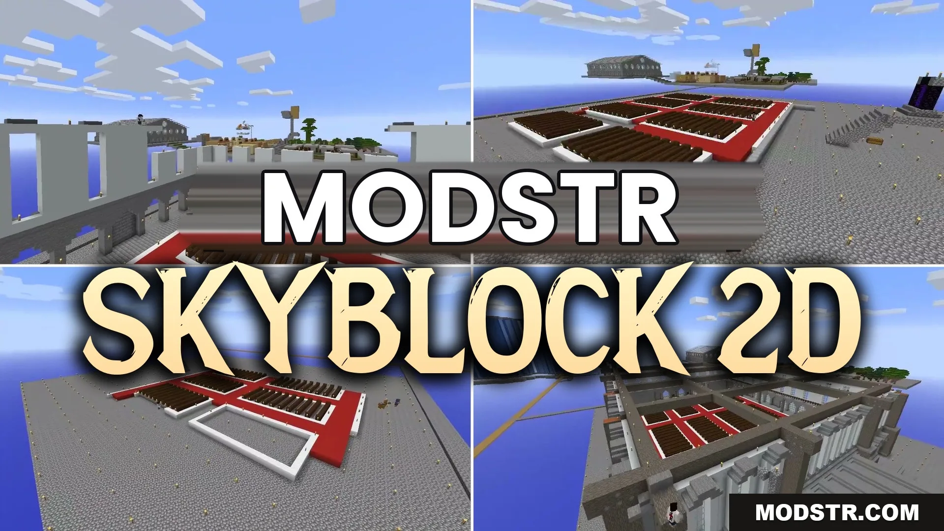 SkyBlock 2D Map (26.2, 1.20.1) – Build a Flat World From Nothing cover art