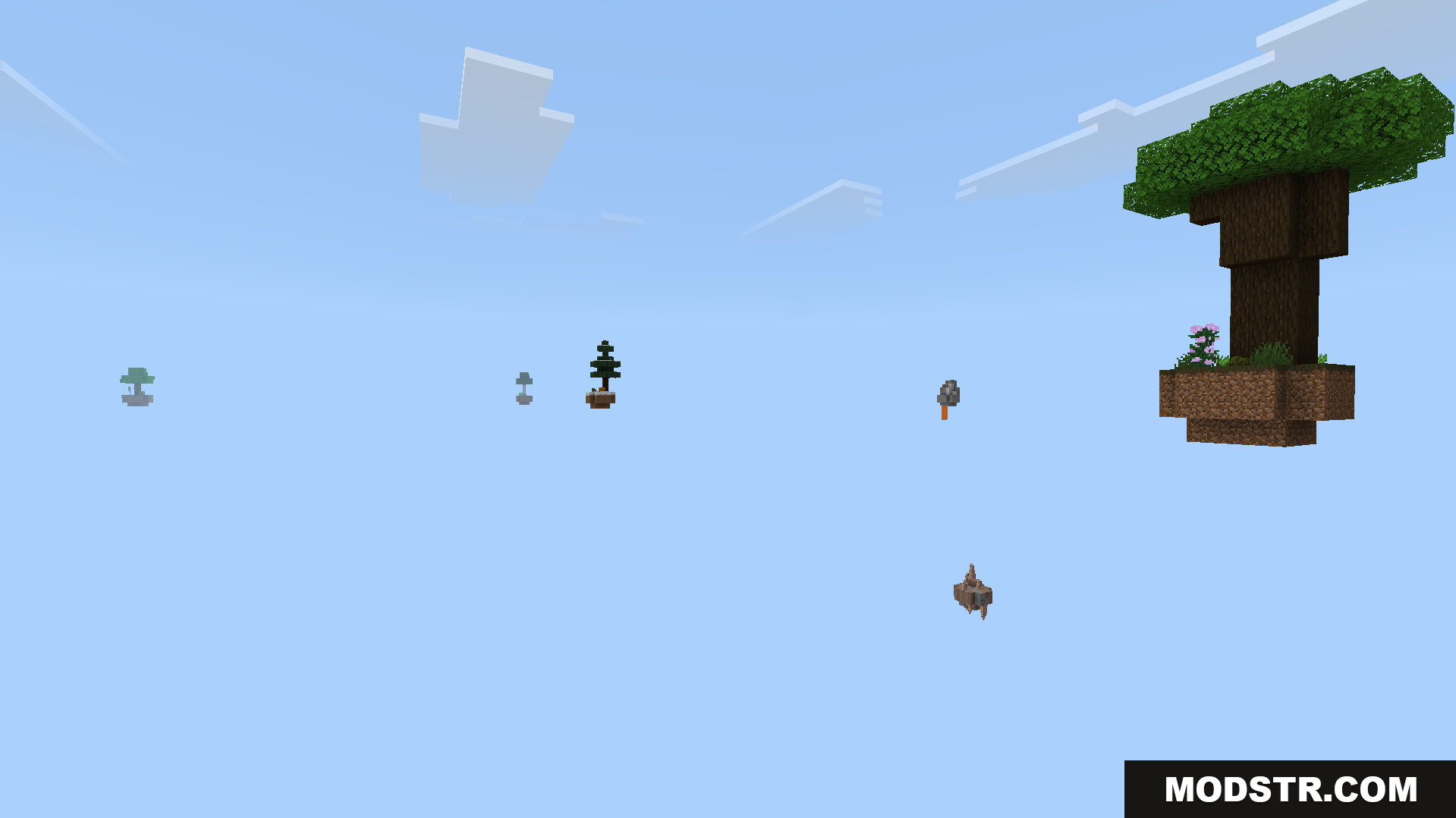 Expand your world to custom islands with unique layouts and resources