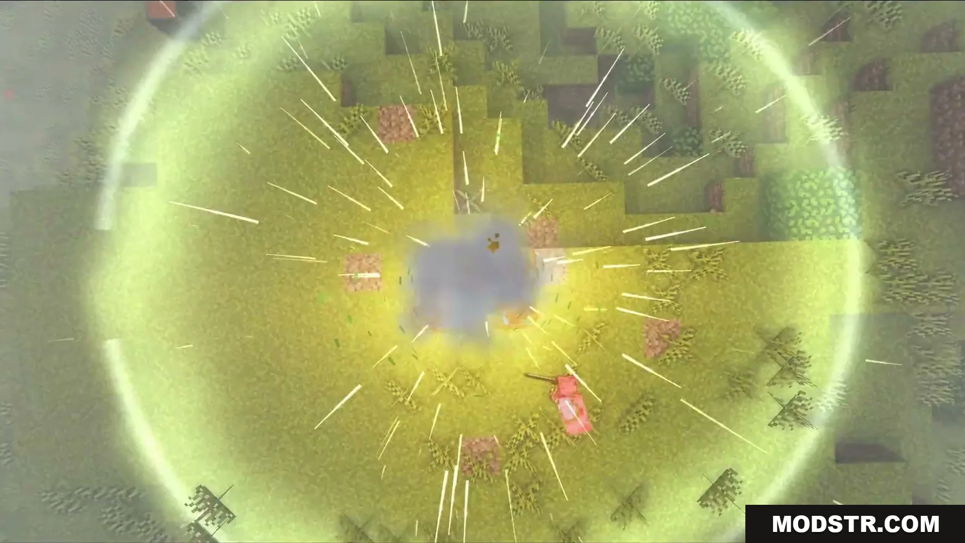 Skybolt Resonance Mod Screenshot 4 A large circular shockwave expands from the ground after a lightning strike