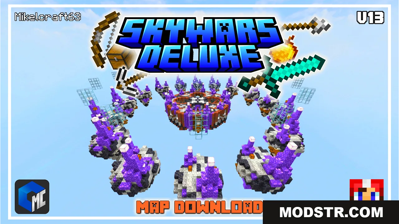 SkyWars Deluxe Map (26.x, 1.21) – MCPE/Bedrock