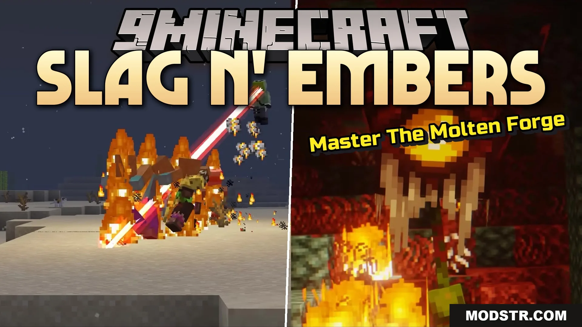 Slag N’ Embers Mod (1.21.1) – Melt Ores to Forge Custom Tools Piece By Piece cover art