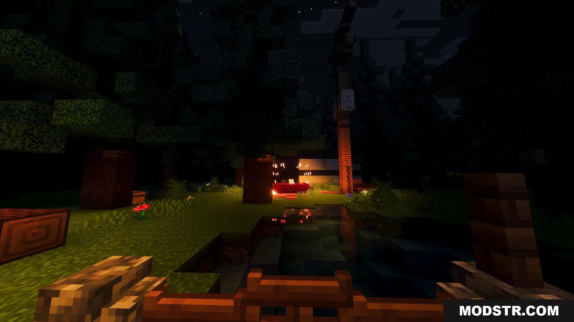 Slenderman Online Map Screenshot 7 A spooky dark forest at night in the Slenderman Online Map