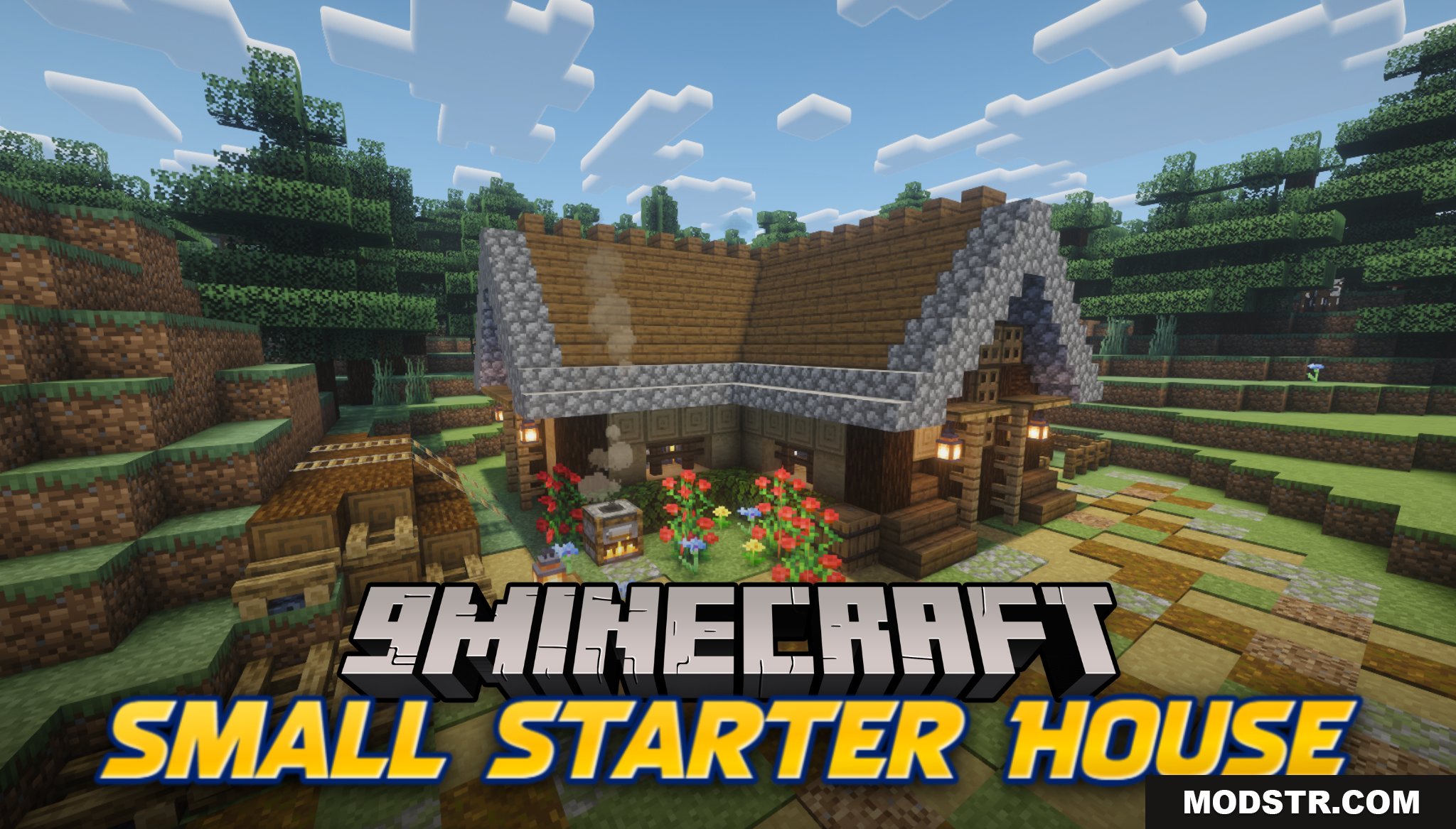 Small Starter House Map (26.1.2, 1.20.1) – Cozy Taiga Cabin