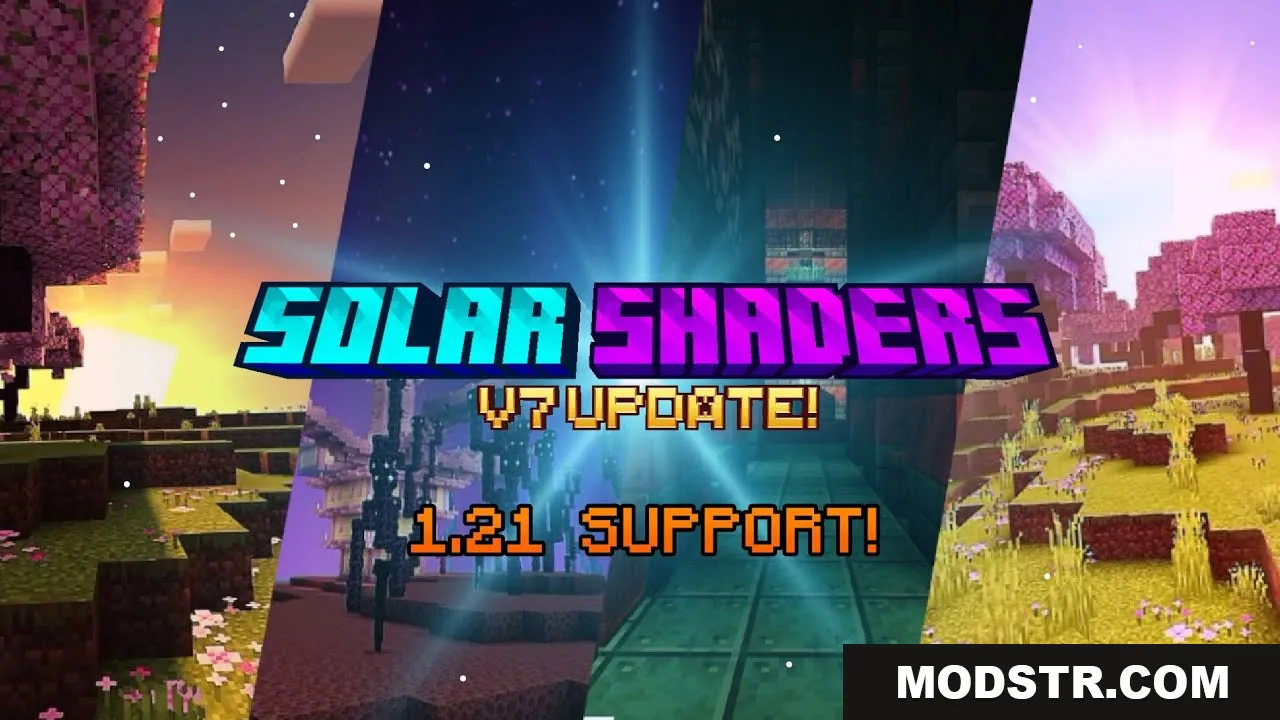 Solar Shader (26.x, 1.21) – Support BetterRenderDragon cover art