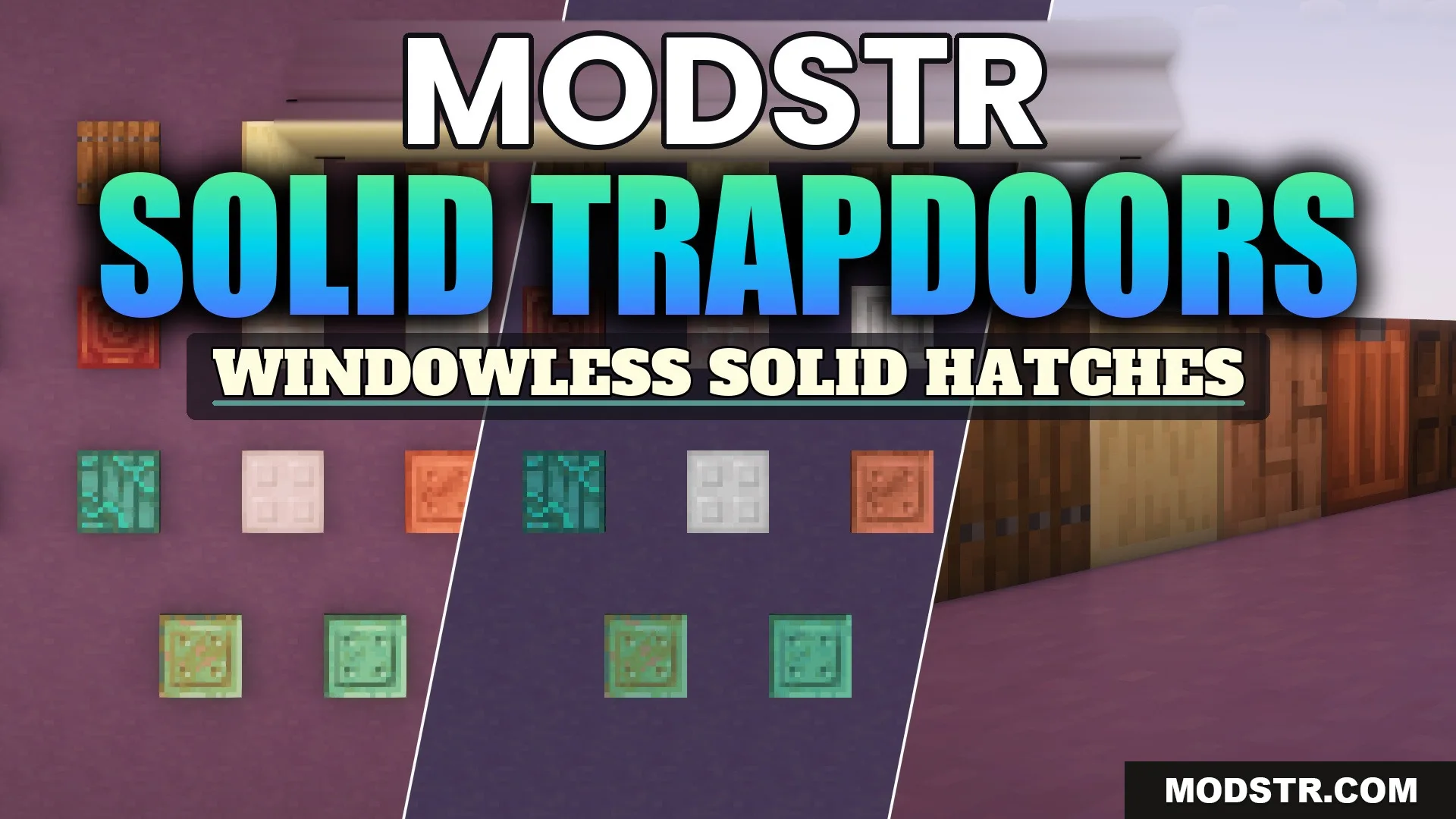 Solid Trapdoors Resource Pack (26.2, 1.20.1) – Clean Shutter Paneling
