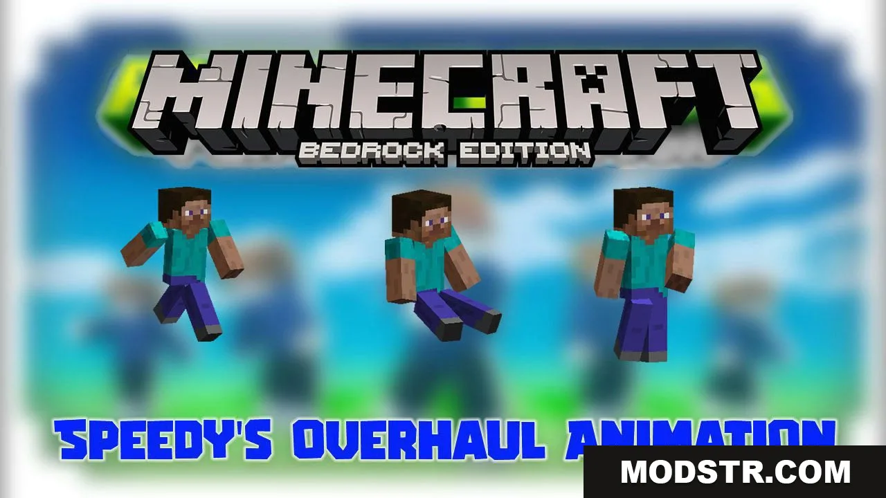 Speedy’s Overhaul Animation Pack (1.26+) – MCPE/Bedrock cover art