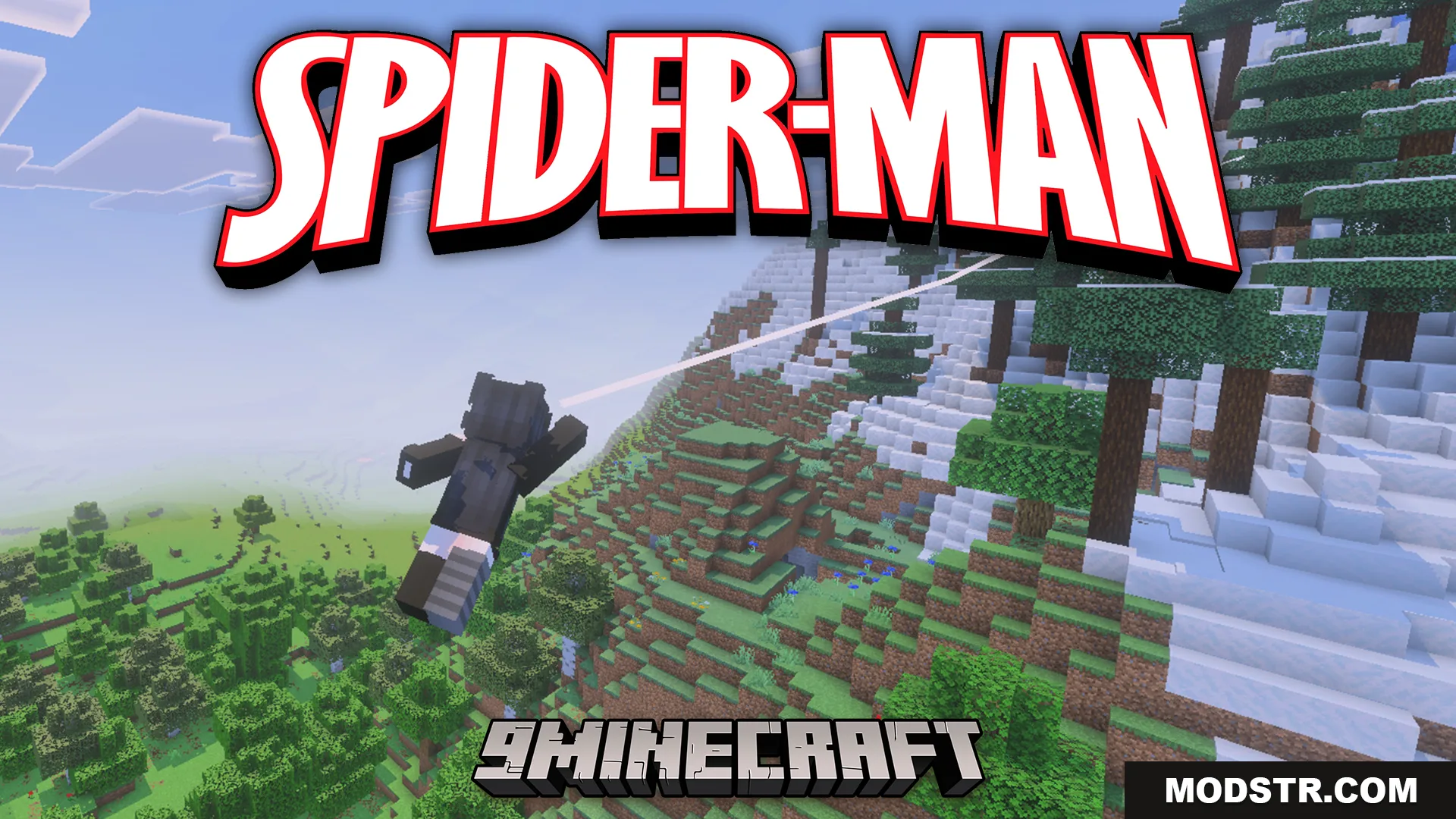 Spider Man Addon (26.x, 1.21) – Swing Through Multiverse Portals With Web Shooters