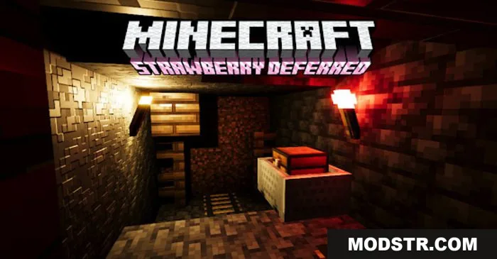 Strawberry Deferred Shader (1.21, 1.20) – MCPE/Bedrock