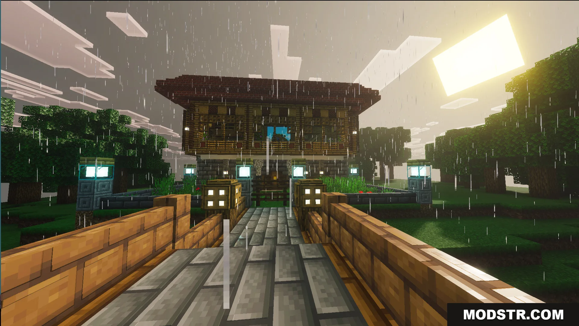 Survival Filo House 2 Map features a fully decorated home in the rainy plains