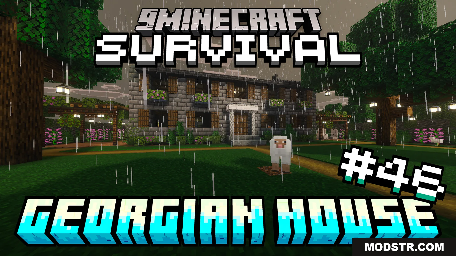 Survival Georgian House 46 Map (26.x, 1.21) – Skip the Early Grind with a Cozy Plains Home