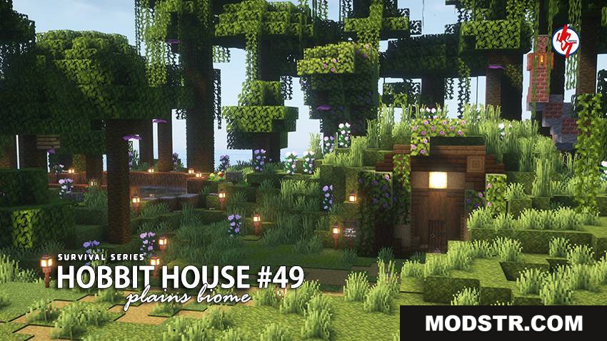 Survival Hobbit House 49 Map (26.x, 1.21) – MCPE/Bedrock