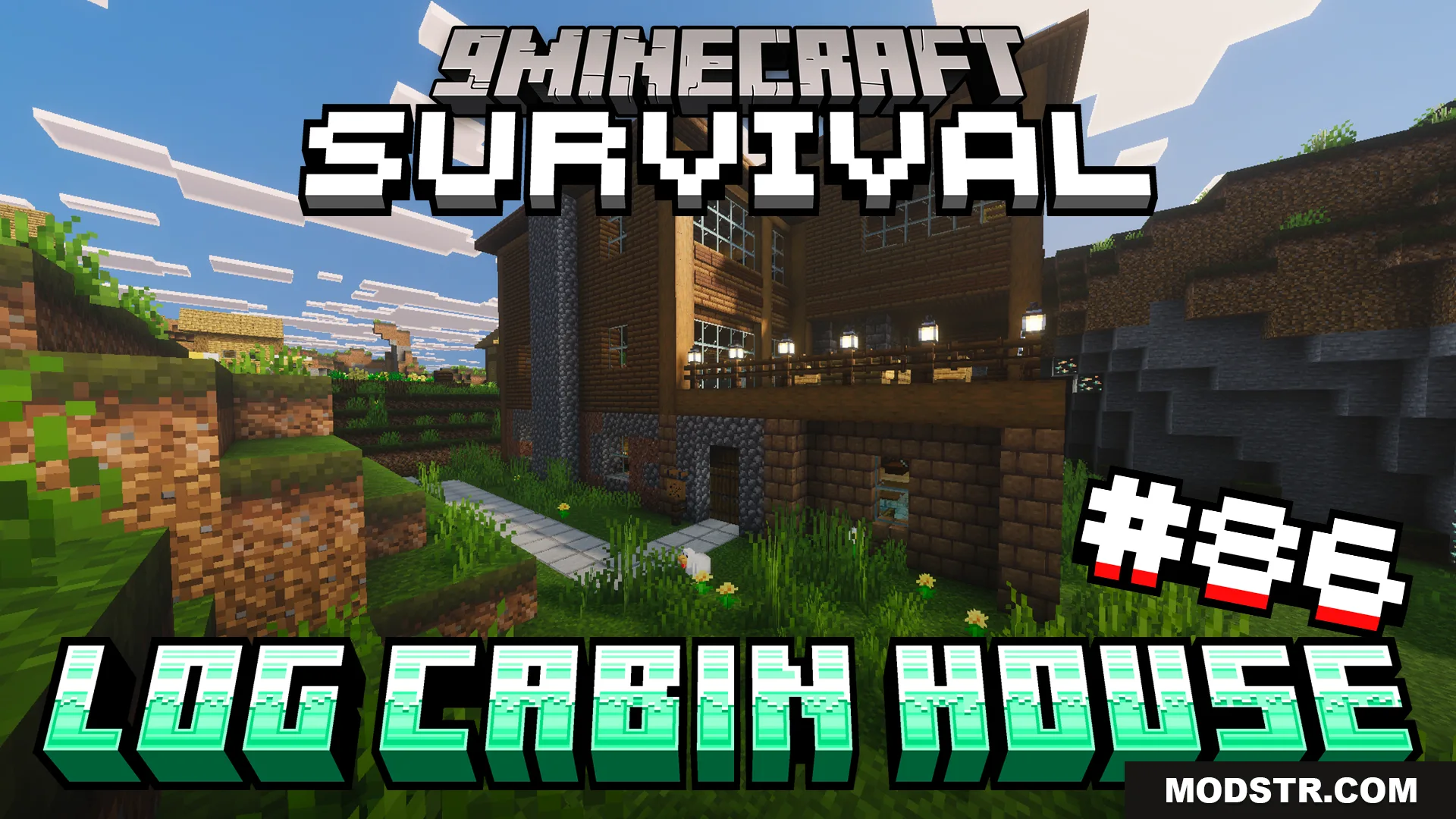 Survival Log Cabin House 86 Map (26.x) – Start Your Island Survival in a Warm Cabin