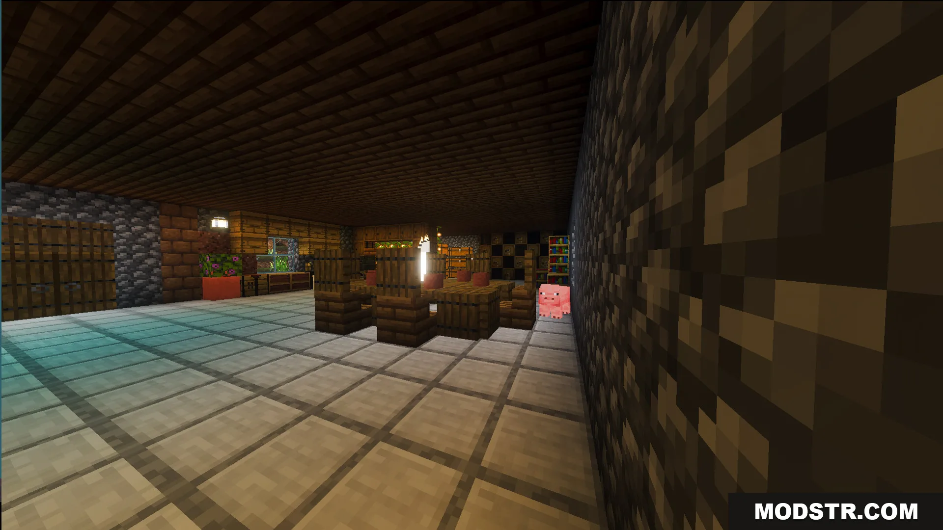 Survival Log Cabin House 86 Map Screenshot 3 Detailed interior of the cabin with a kitchen and dining table