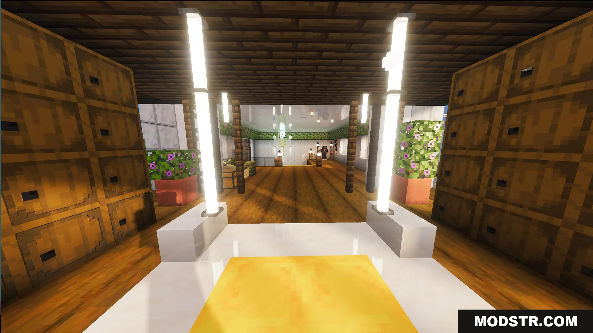 Survival Modern House 10 Map Screenshot 11 Fully furnished interior of a modern house with storage and realistic lighting