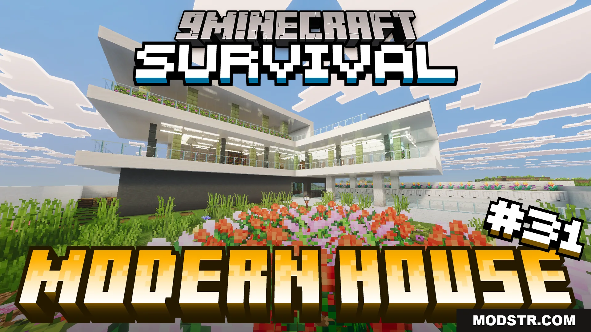 Survival Modern House 31 Map (26.x, 1.21) – Live Like Royalty in a Modern Mansion