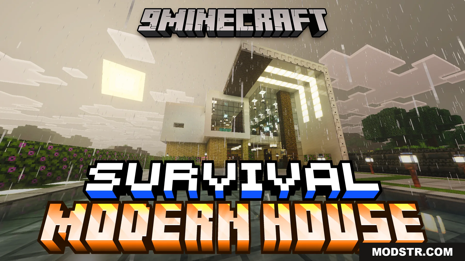 Survival Modern House 6 Map (26.x, 1.21) – Survive the First Night in an Island Villa
