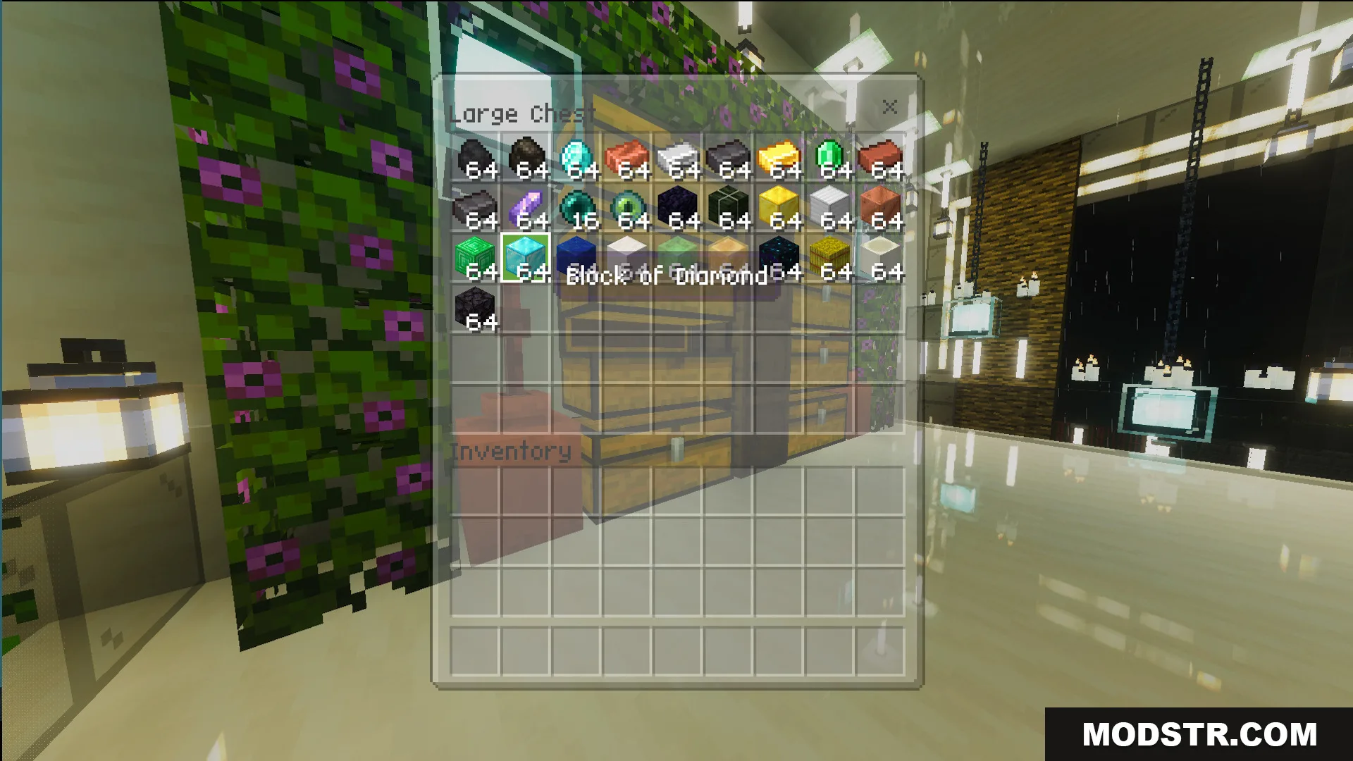 Survival Modern House 6 Map Screenshot 2 Large chest inventory filled with useful items to help you begin surviving
