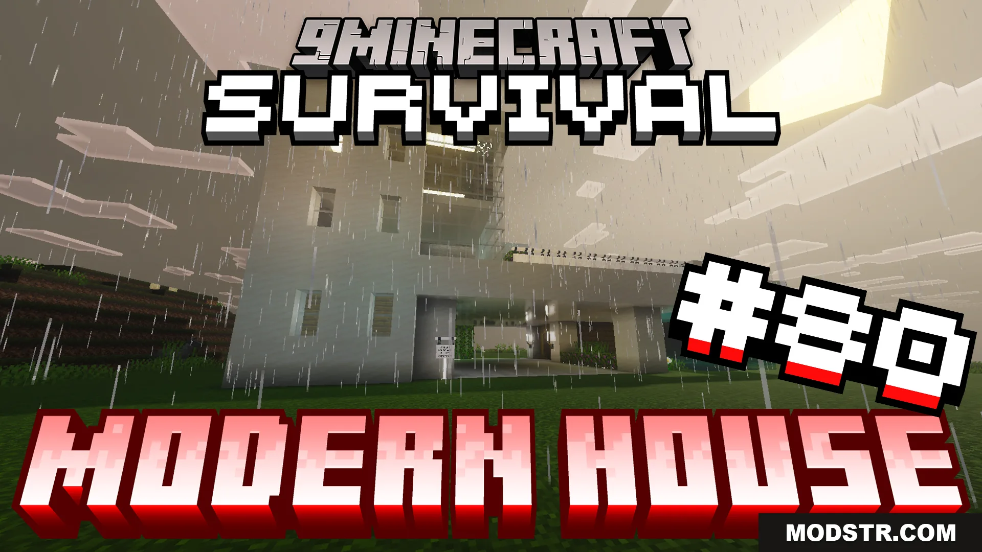 Survival Modern House 80 Map (26.x) – Survive the Night in a Luxury Island Mansion