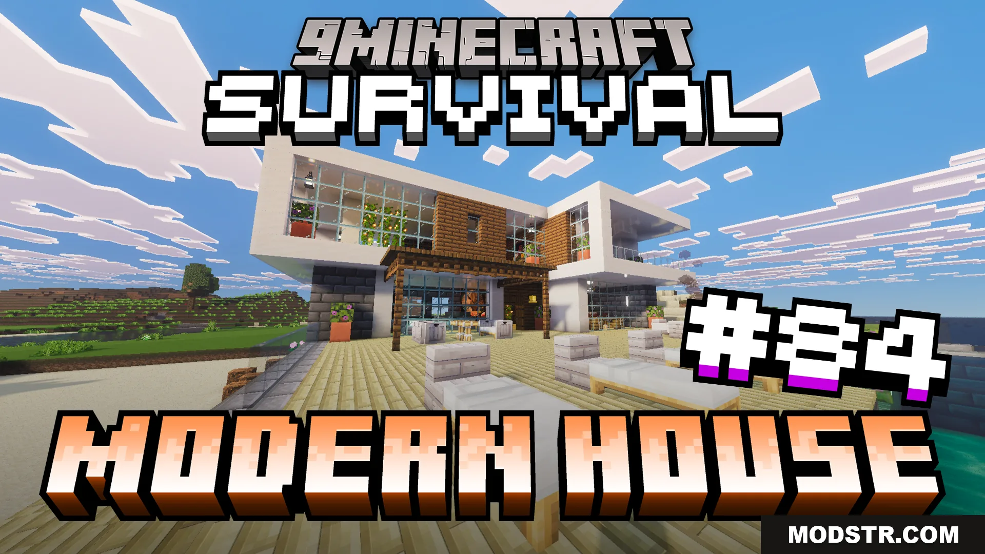 Survival Modern House 84 Map (26.x, 1.21) – Skip the Grind in a Luxury Island Villa cover art
