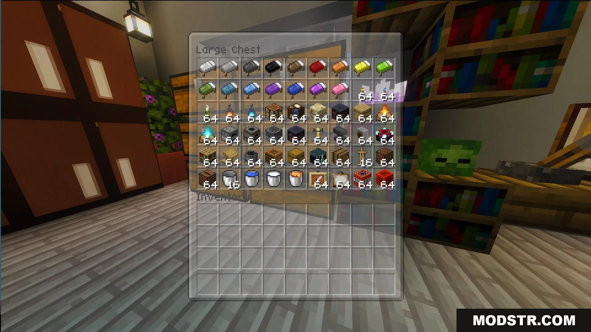 Survival Suburban House 48 Map Screenshot 9 Survival Suburban House map features a large chest filled with survival items