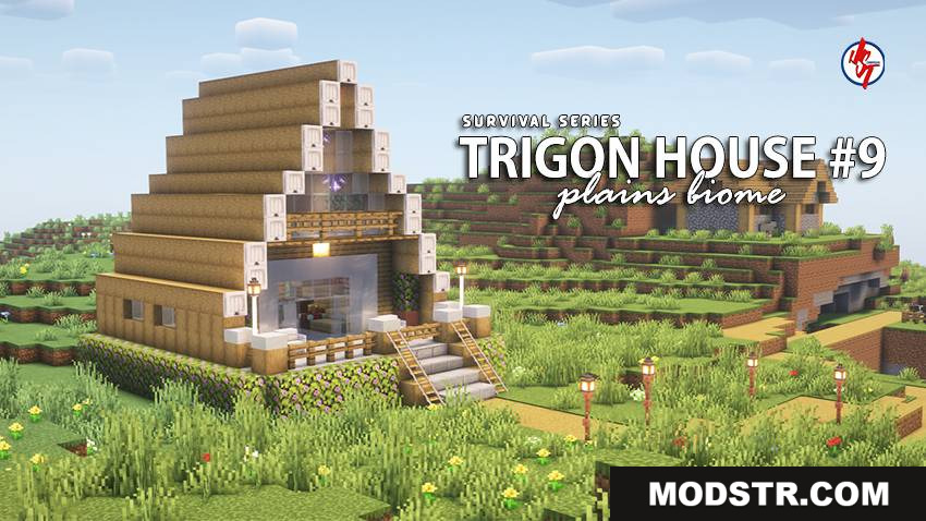 Survival Trigon House 9 Map (26.x, 1.21) – MCPE/Bedrock