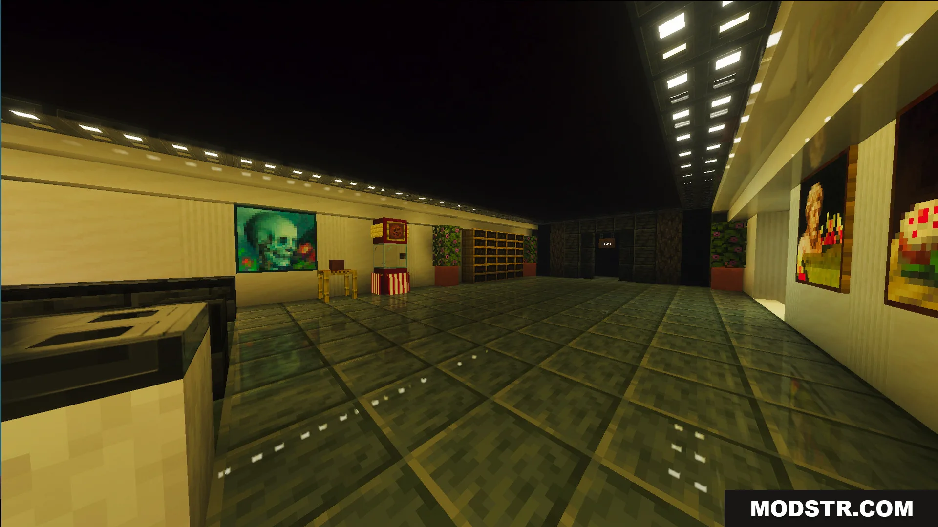 Survival Victorian Mansion Map Screenshot 14 Fully decorated interior room with paintings and tiled floors in the mansion
