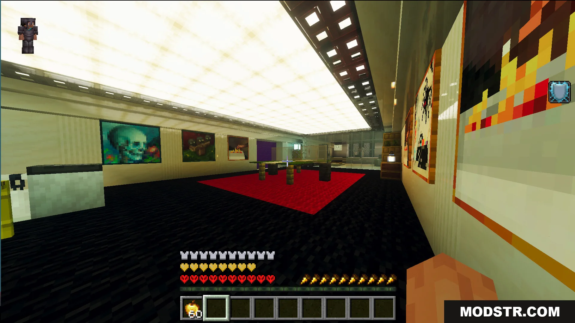 Survival Victorian Mansion Map Screenshot 10 A fully decorated room with paintings and a large red carpet