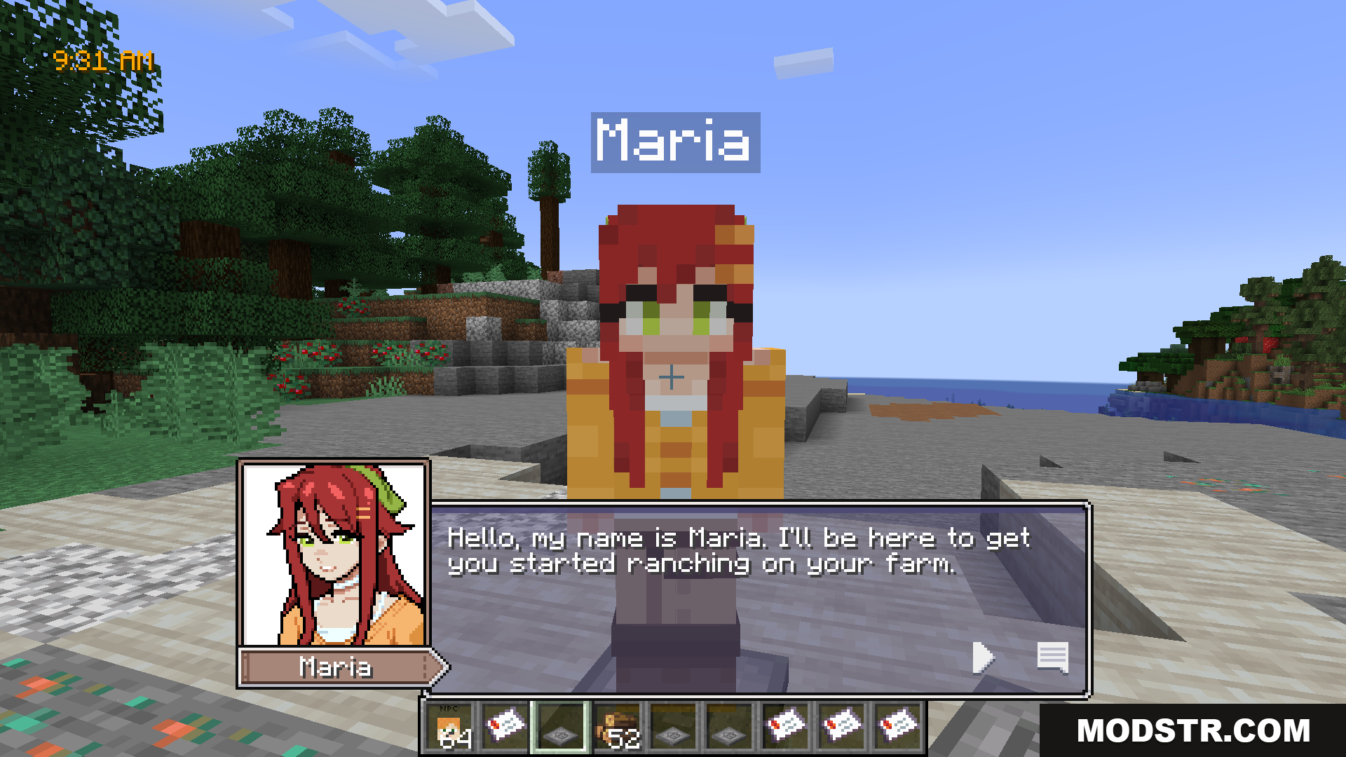 SVDialog Mod Screenshot 3 Maria introducing herself to help with ranching