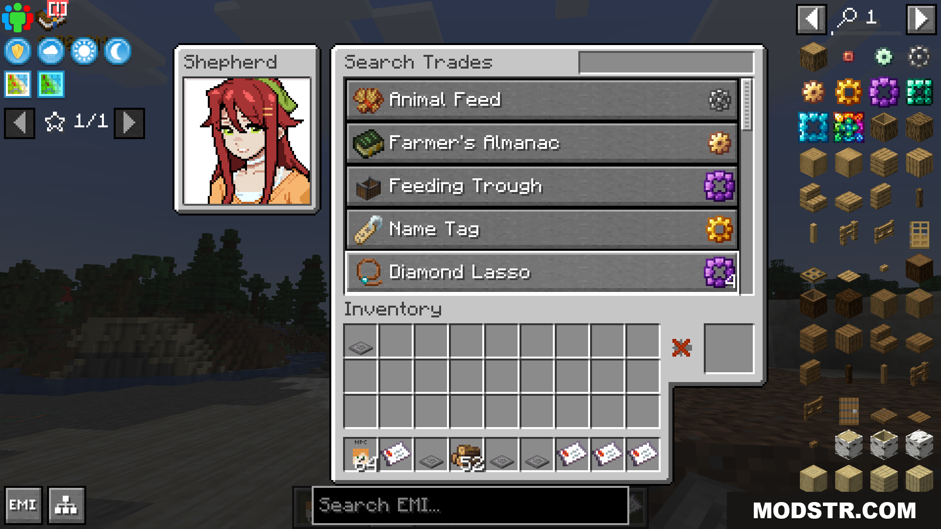 SVDialog Mod Screenshot 4 Trading menu with Maria for ranching supplies