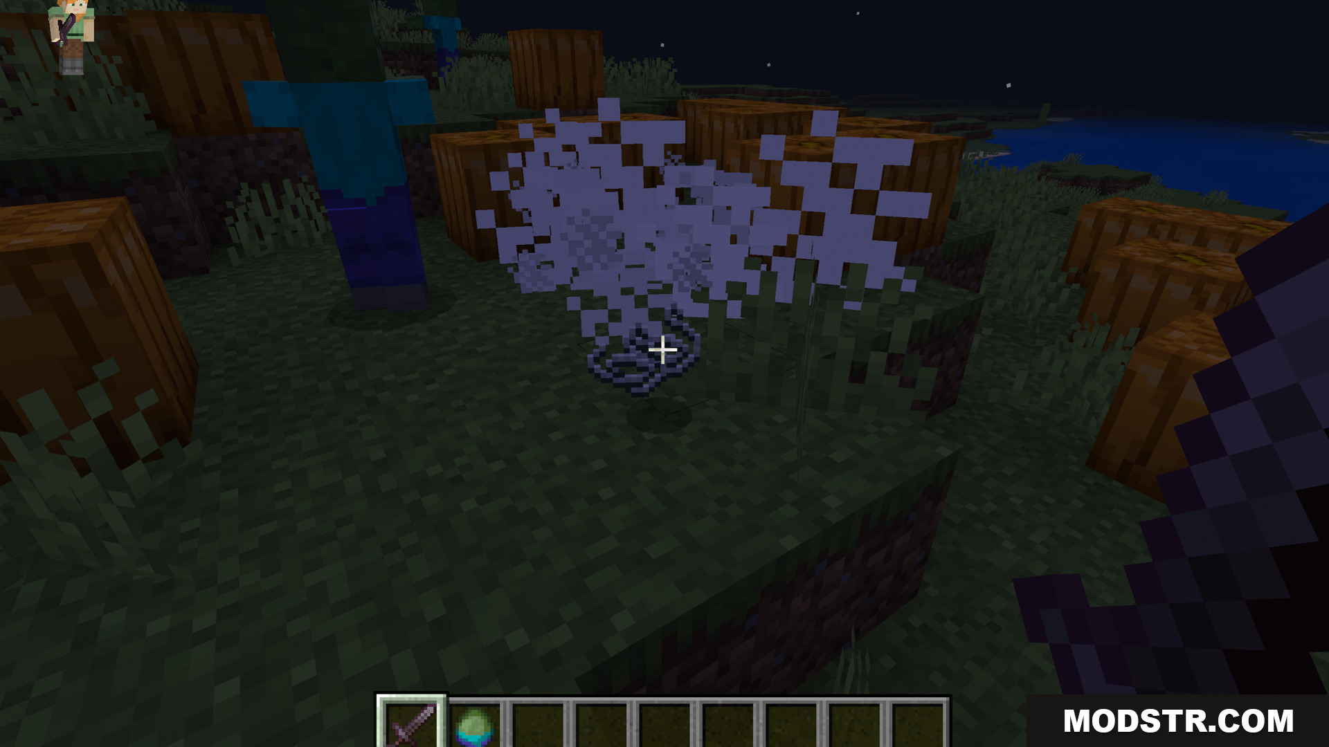 Sweep N Slash Addon Screenshot 9 The sweep attack leaves lingering particle effects on the ground