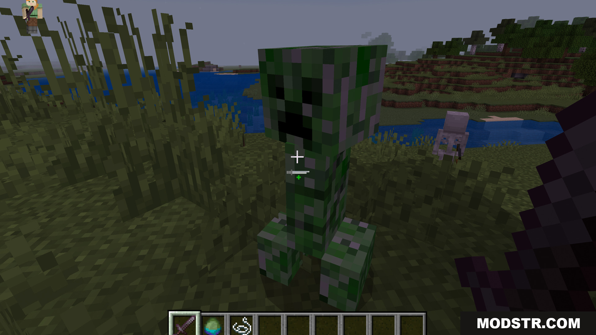 Sweep N Slash Addon Screenshot 11 A new attack indicator appears below the crosshair when fighting