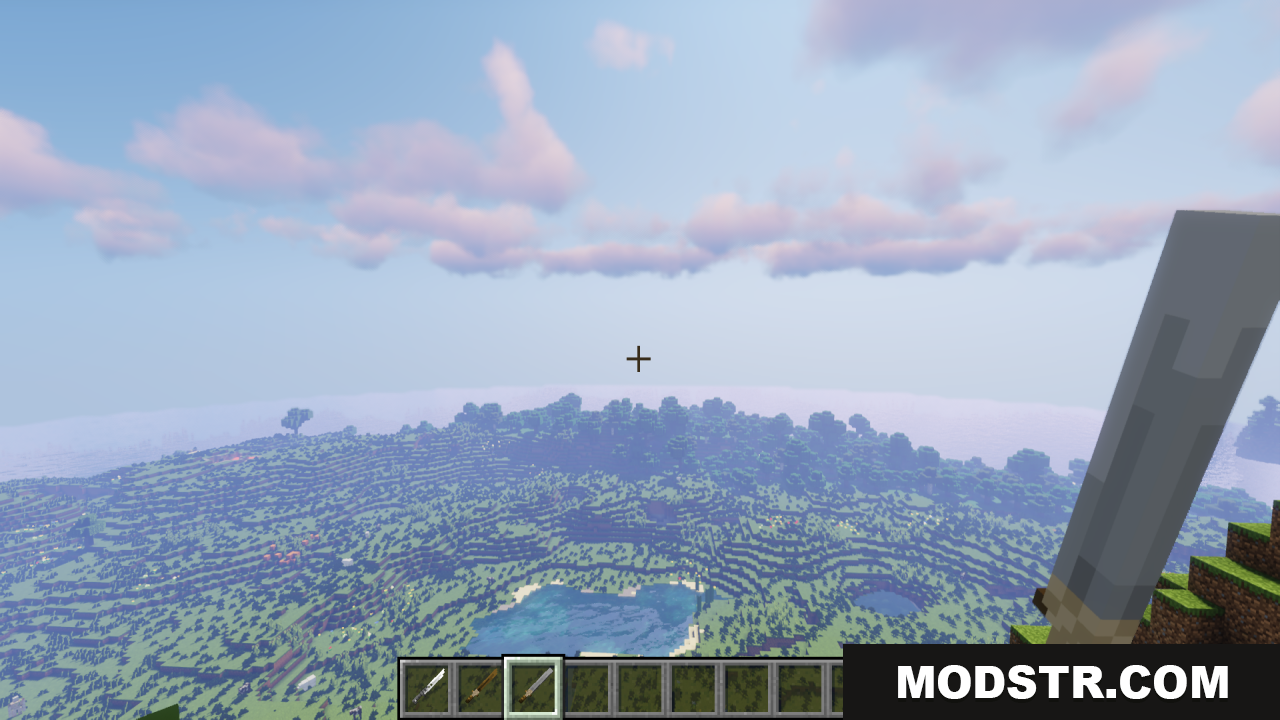 Tactical 3d Pvp Tools Weapons Texture Pack Screenshot 8 A detailed 3D iron sword in first person view