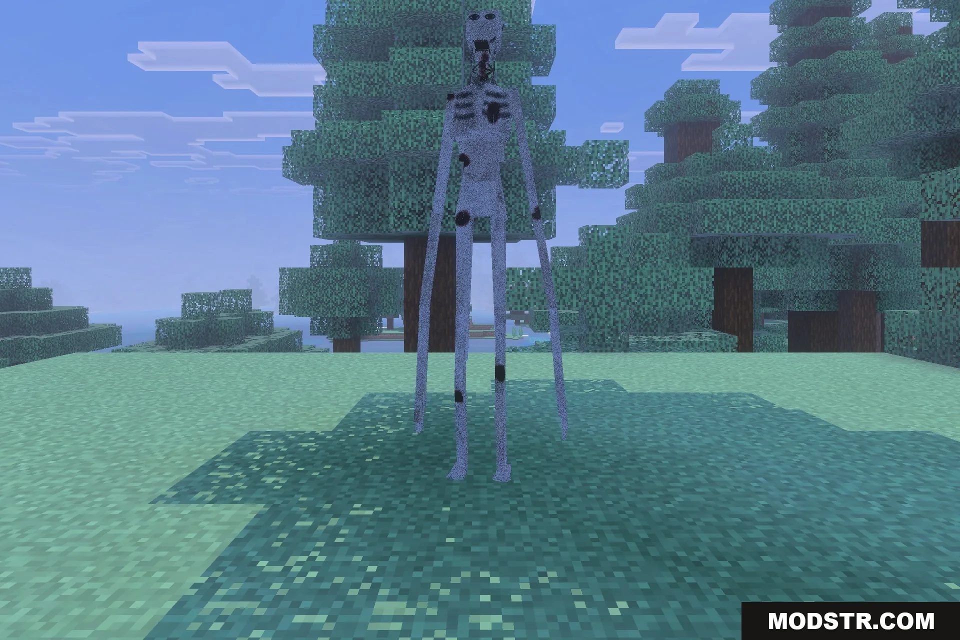 The Boy in the Bath Addon Screenshot 1 The Boy In The Bath entity standing tall in a forest clearing