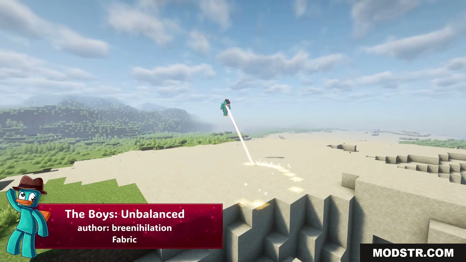 The Boys Unbalanced Mod Screenshot 11 The Boys Unbalanced mod featuring a character flying and firing laser beams