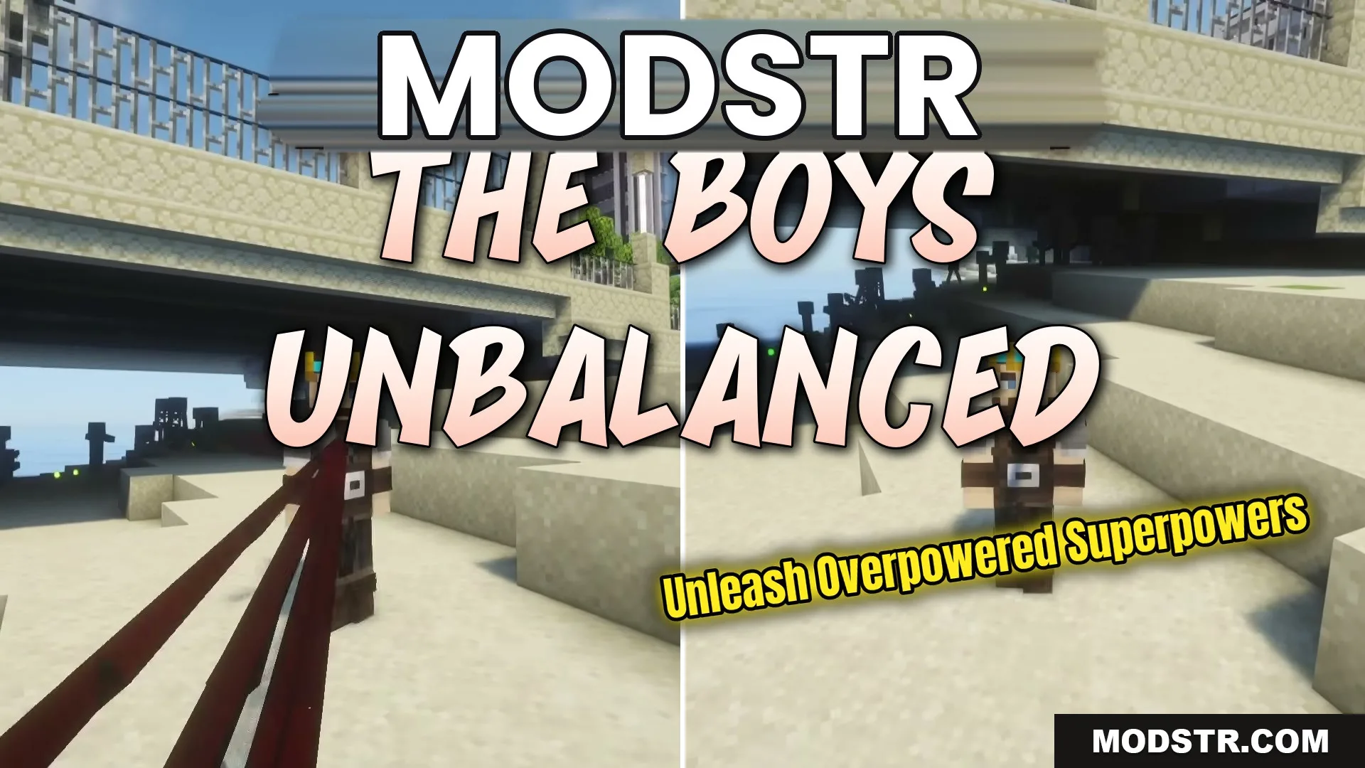 The Boys Unbalanced Mod (1.20.1) – Fly and Shoot Lasers Like Homelander cover art