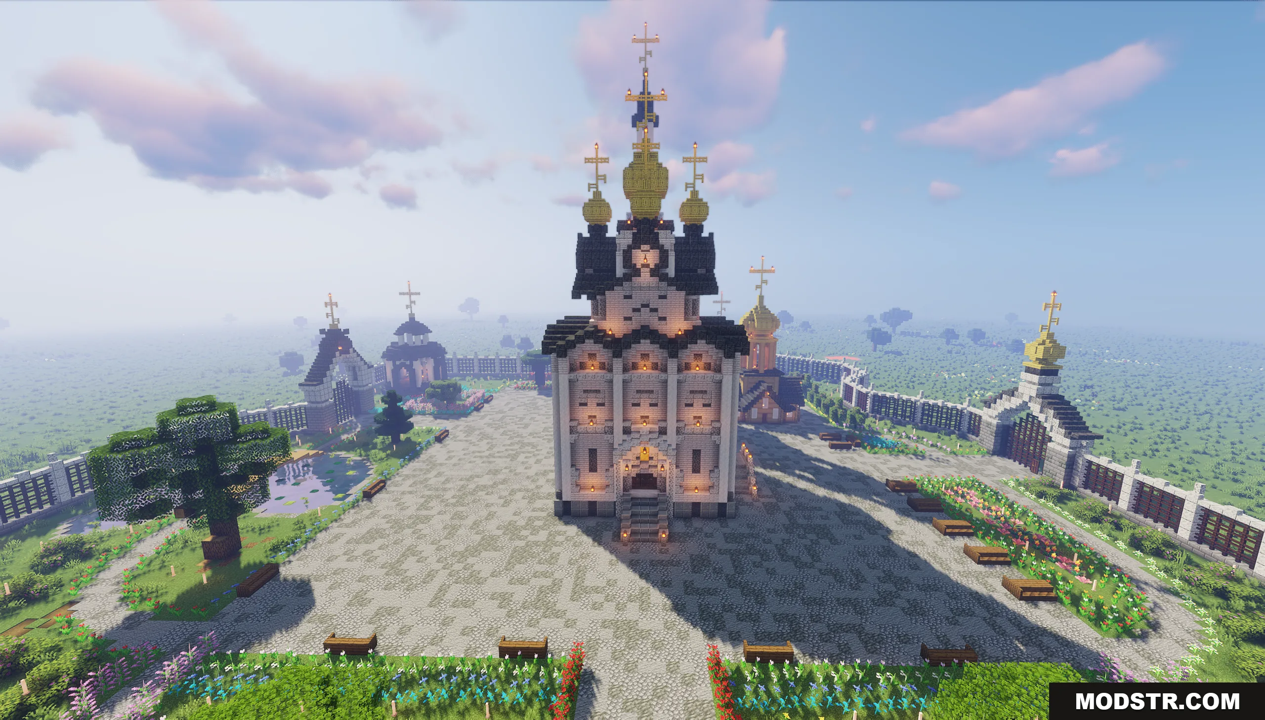 The Cerkov Map Screenshot 1 The Cerkov Map showcases a grand Orthodox church with golden onion domes