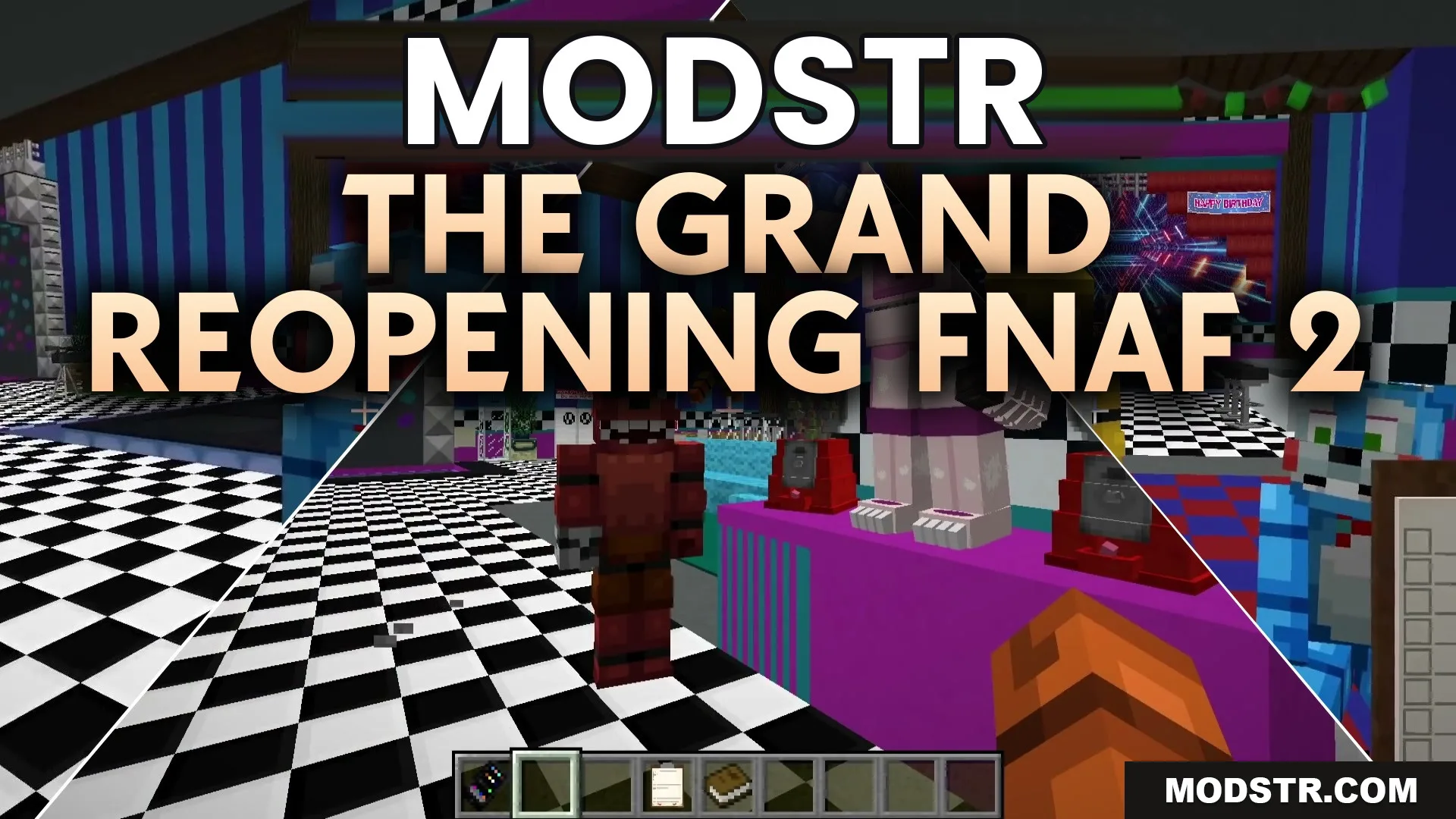 The Grand Reopening FNaF 2 Map (26.2, 1.20.1) – Survive the Haunted Pizzeria cover art