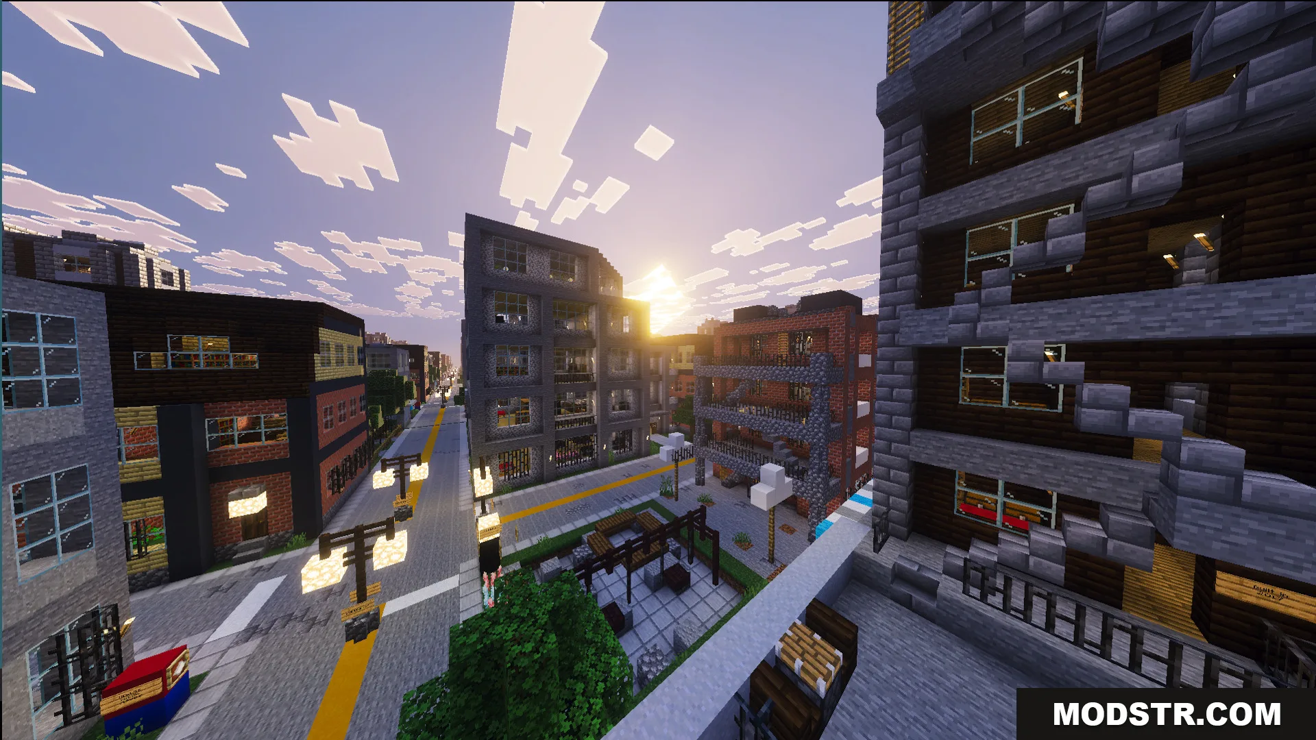 The Infinite City Map Screenshot 6 Endless repeating streets with identical apartment buildings in the Infinite City Map
