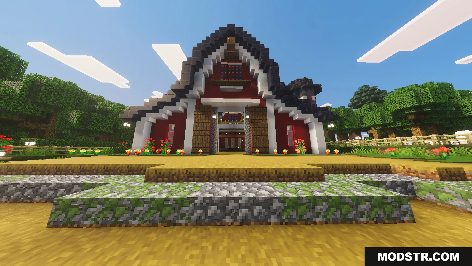 Tiny Takeover Farmstead Map Screenshot 6 Large red barn exterior on the Tiny Takeover Farmstead Map property
