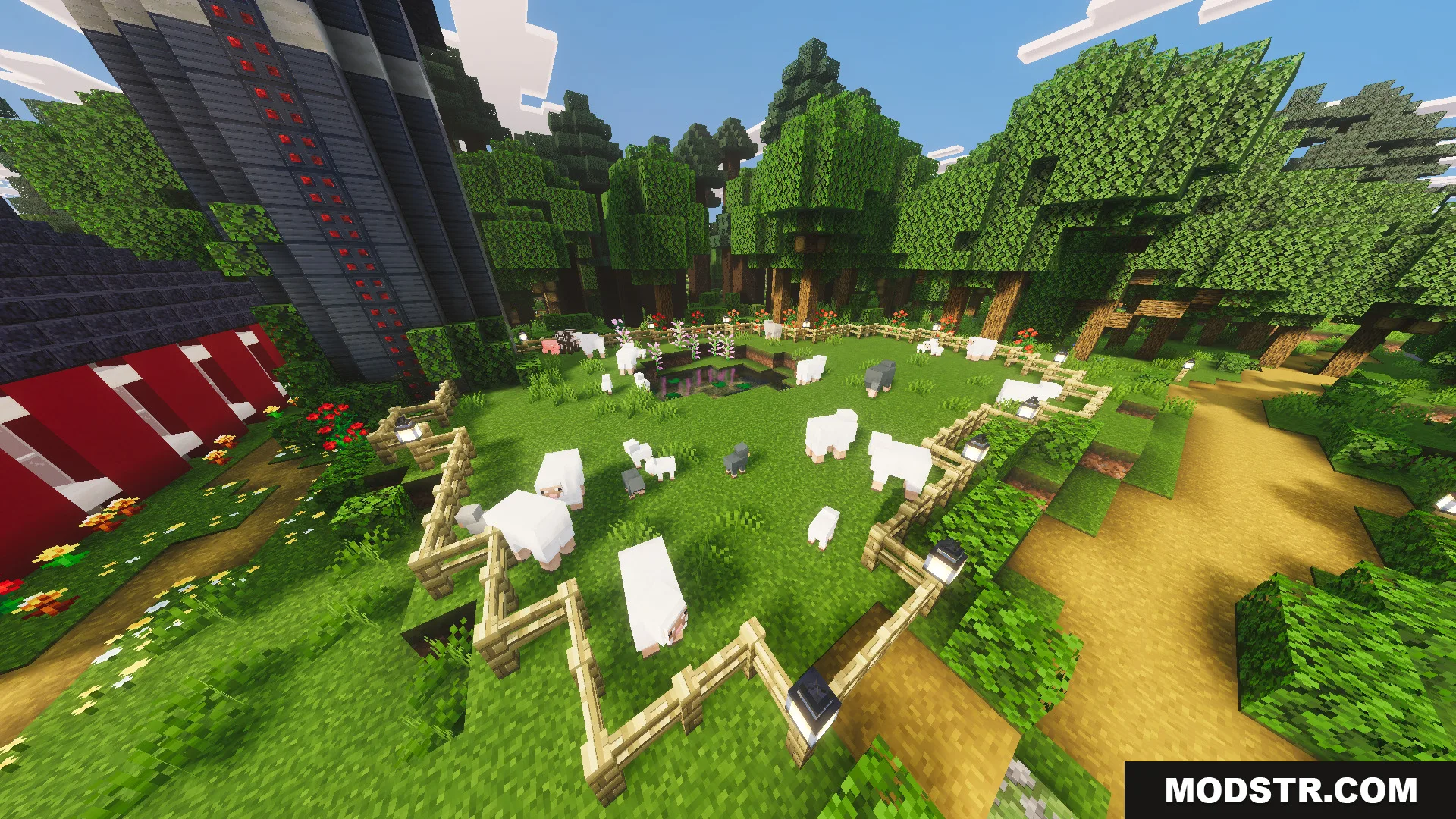 Tiny Takeover Farmstead Map Screenshot 9 Tiny Takeover Farmstead Map features sheep grazing in a fenced animal pen